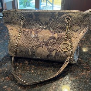 Michael Kors snakeskin bag